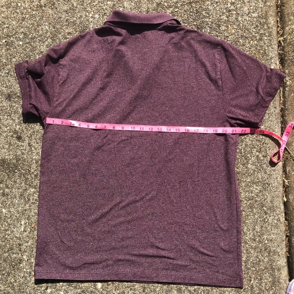 Claiborne Brand Maroon Casual Tee with collar in a women’s size XL - Picture 3 of 4